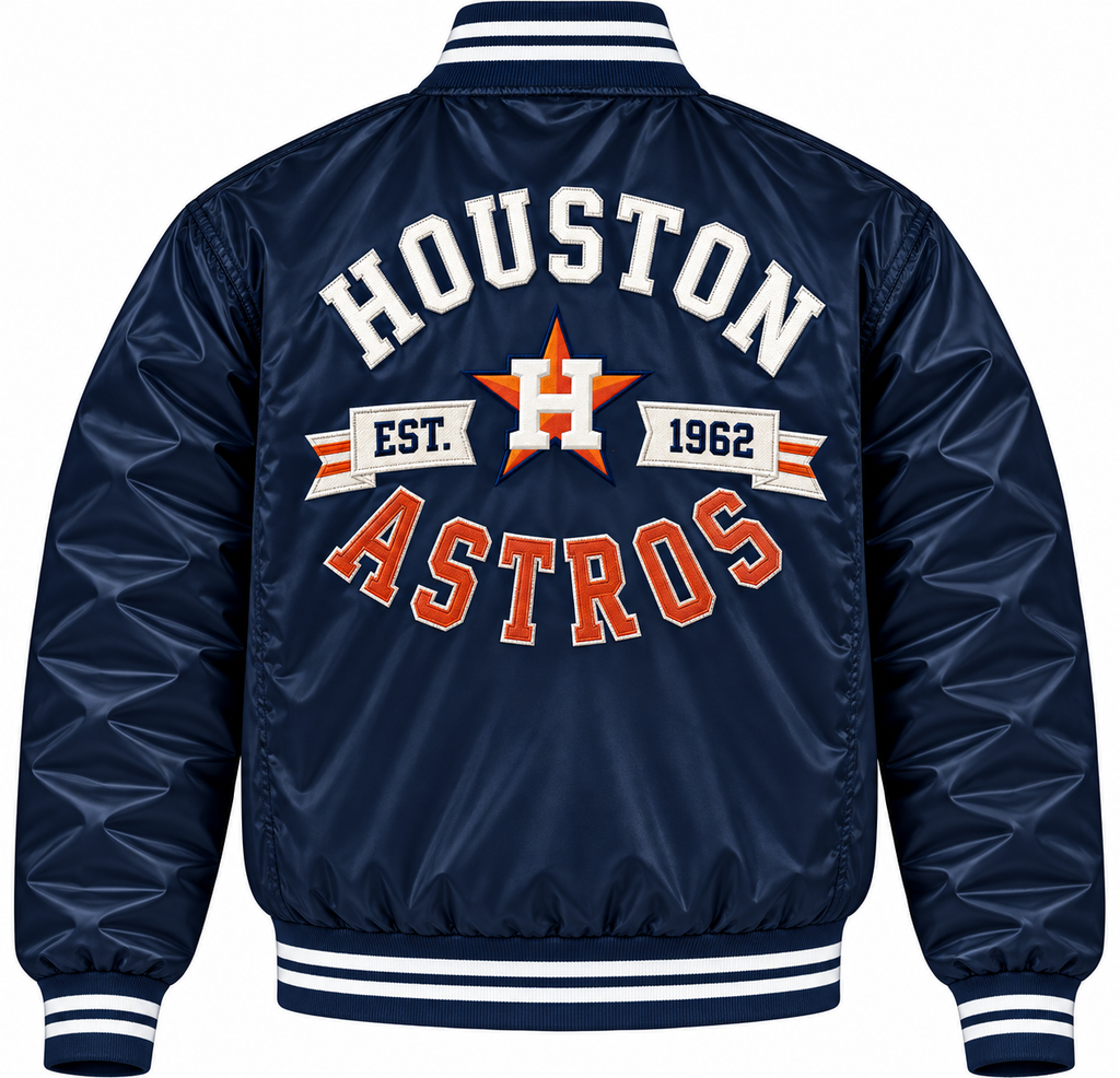 Houston Astros Retro Heavyweight Satin Jacket