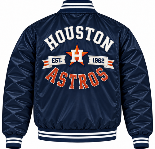 Houston Astros Retro Heavyweight Satin Jacket