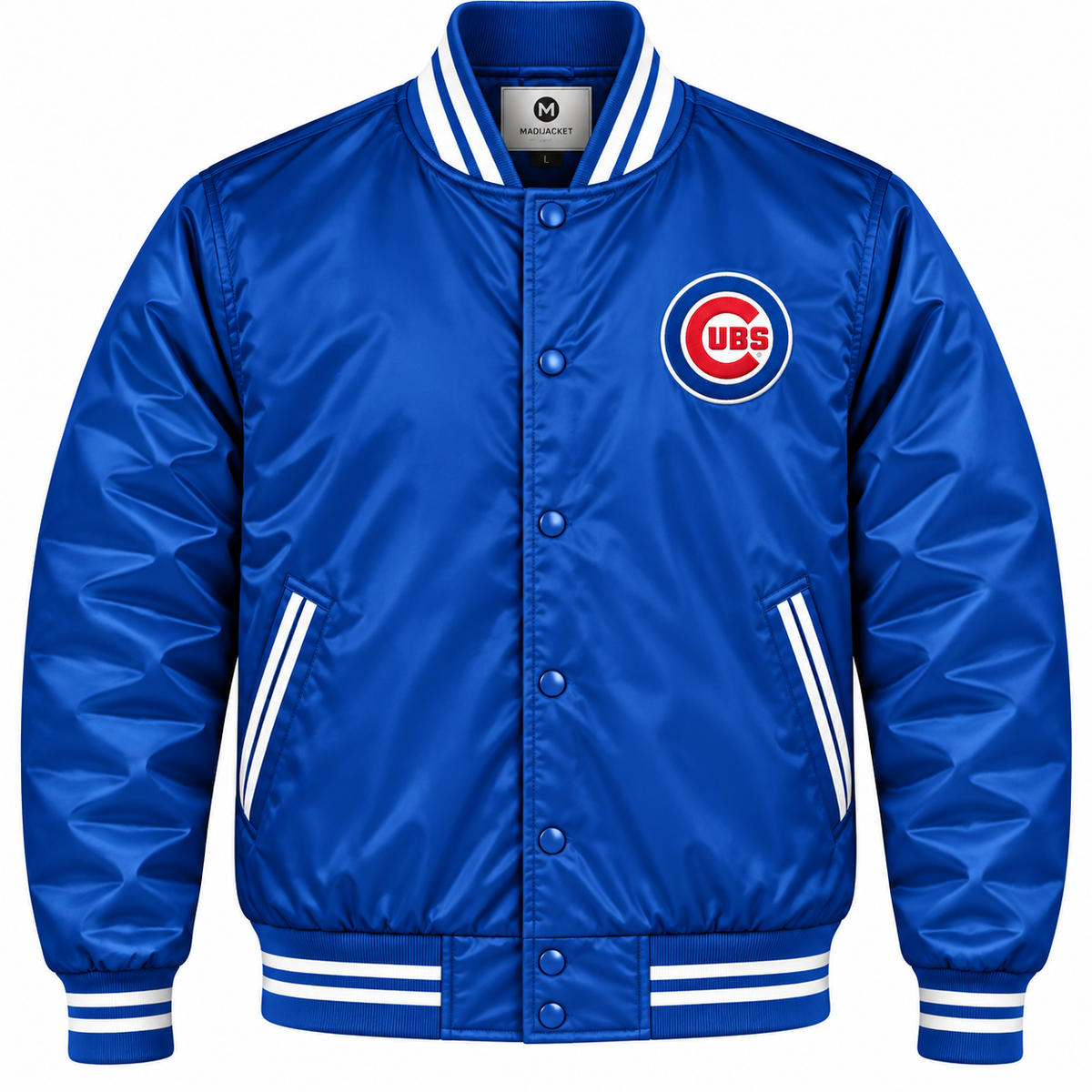 Chicago Cubs Team Graphic Satin Jacket