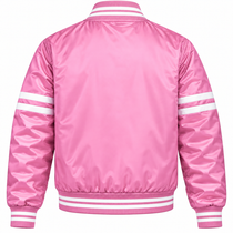 Chicago White Sox Stripe Sleeve Heavyweight Satin Jacket