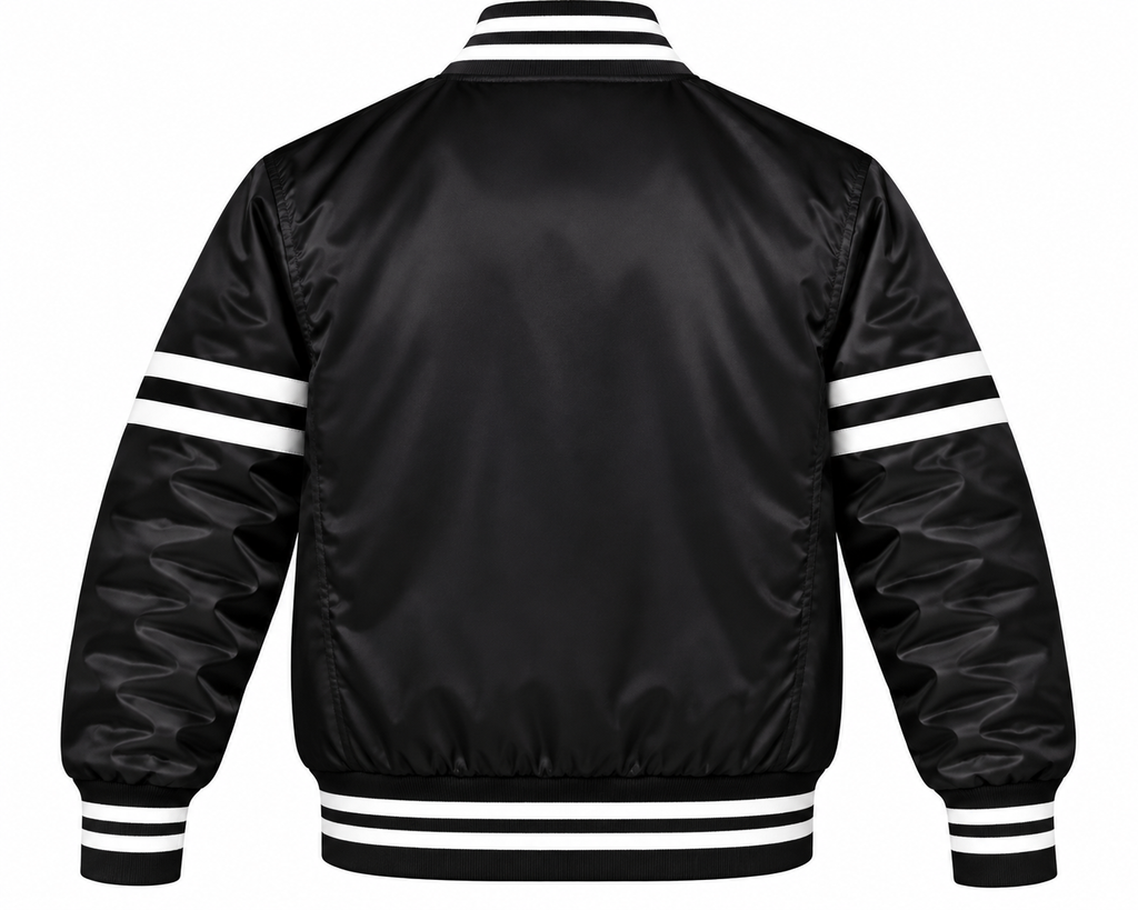 Colorado Rockies Stripe Sleeves Heavyweight Satin Jacket