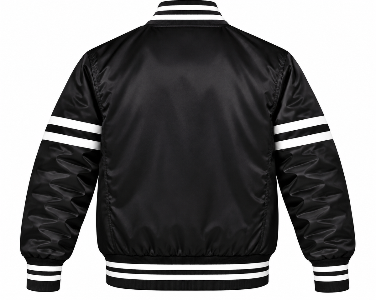Colorado Rockies Stripe Sleeves Heavyweight Satin Jacket