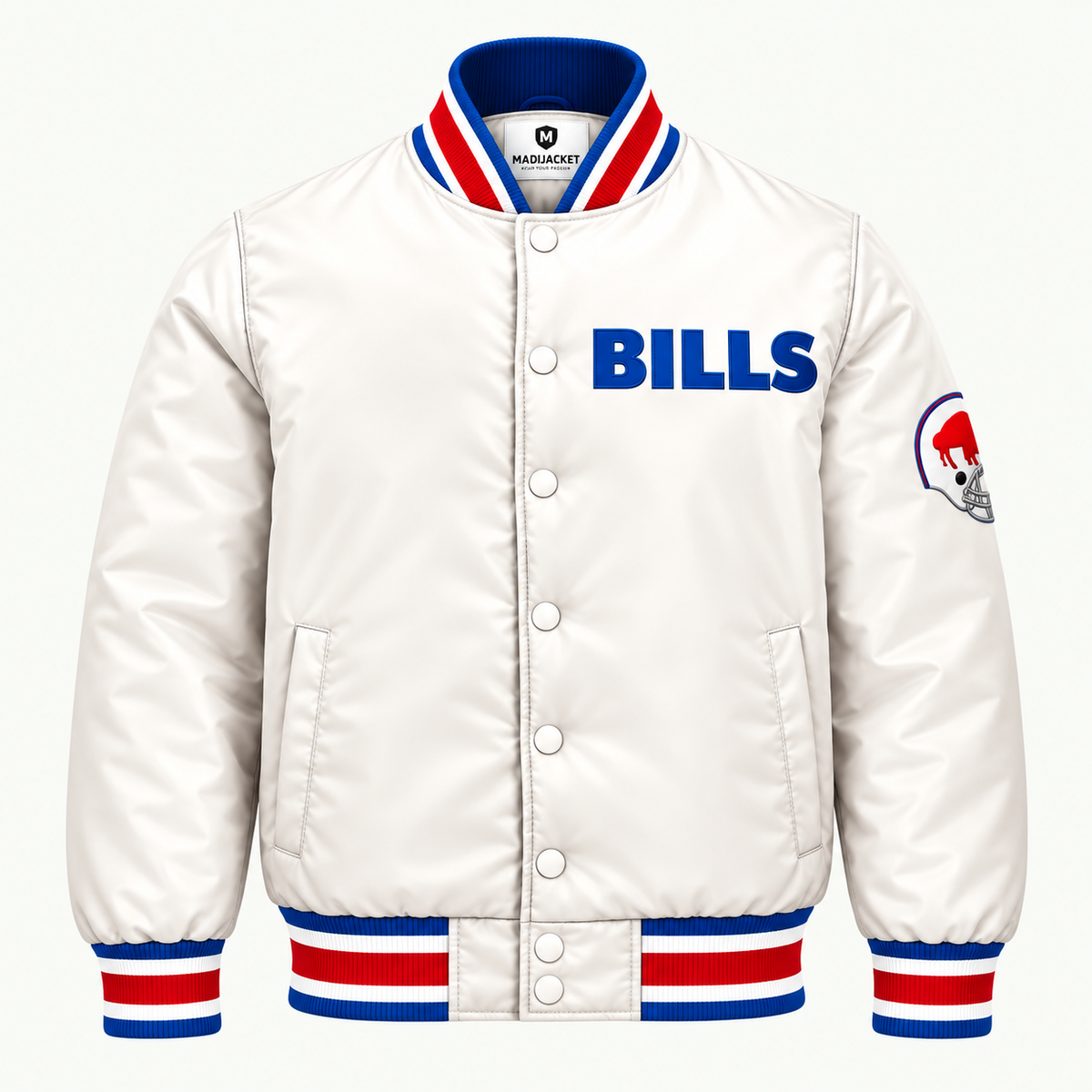 Buffalo Bills Retro Game Day Heavyweight Satin Jacket Main image