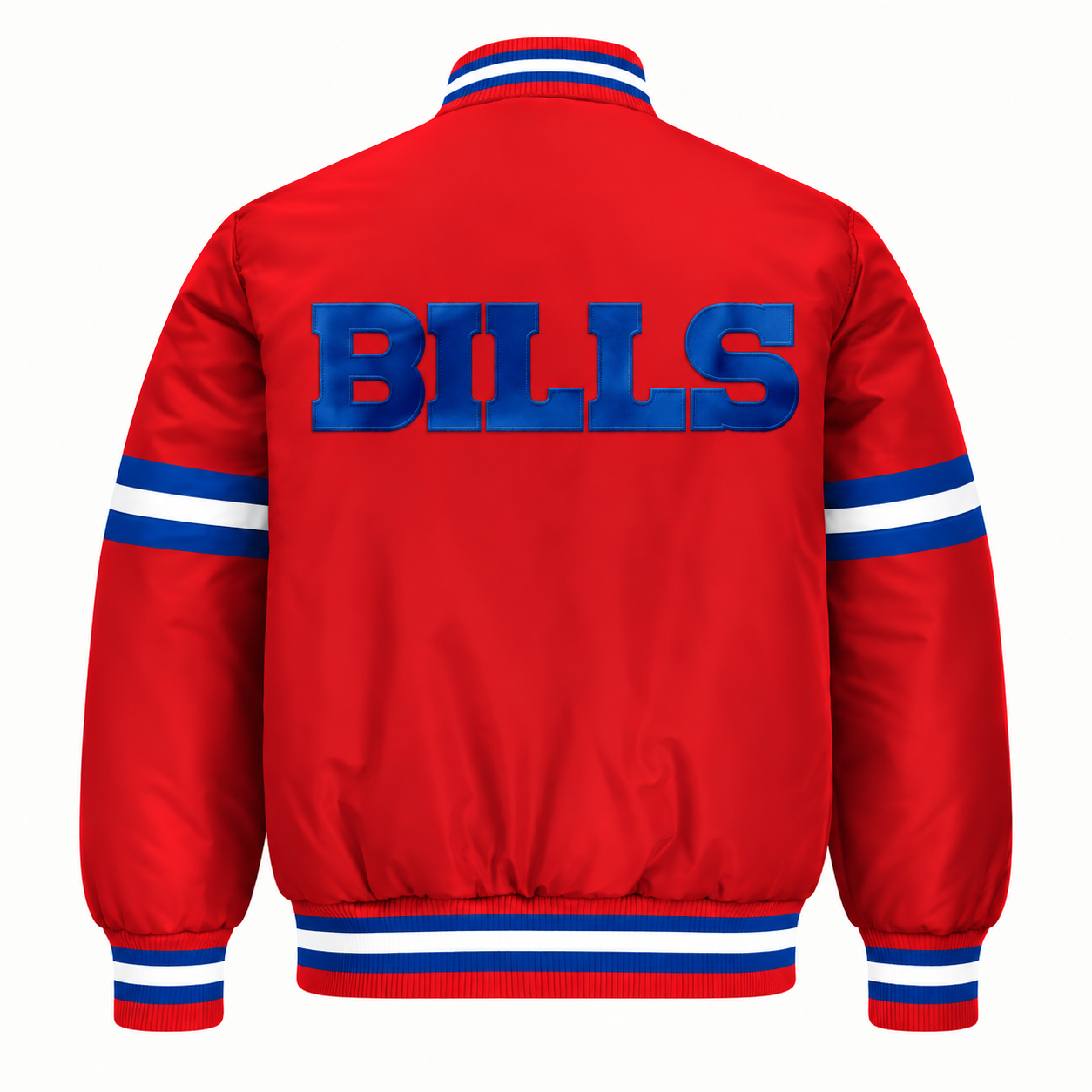 Buffalo Bills Stripe Sleeve Heavyweight Satin Jacket Secondary image