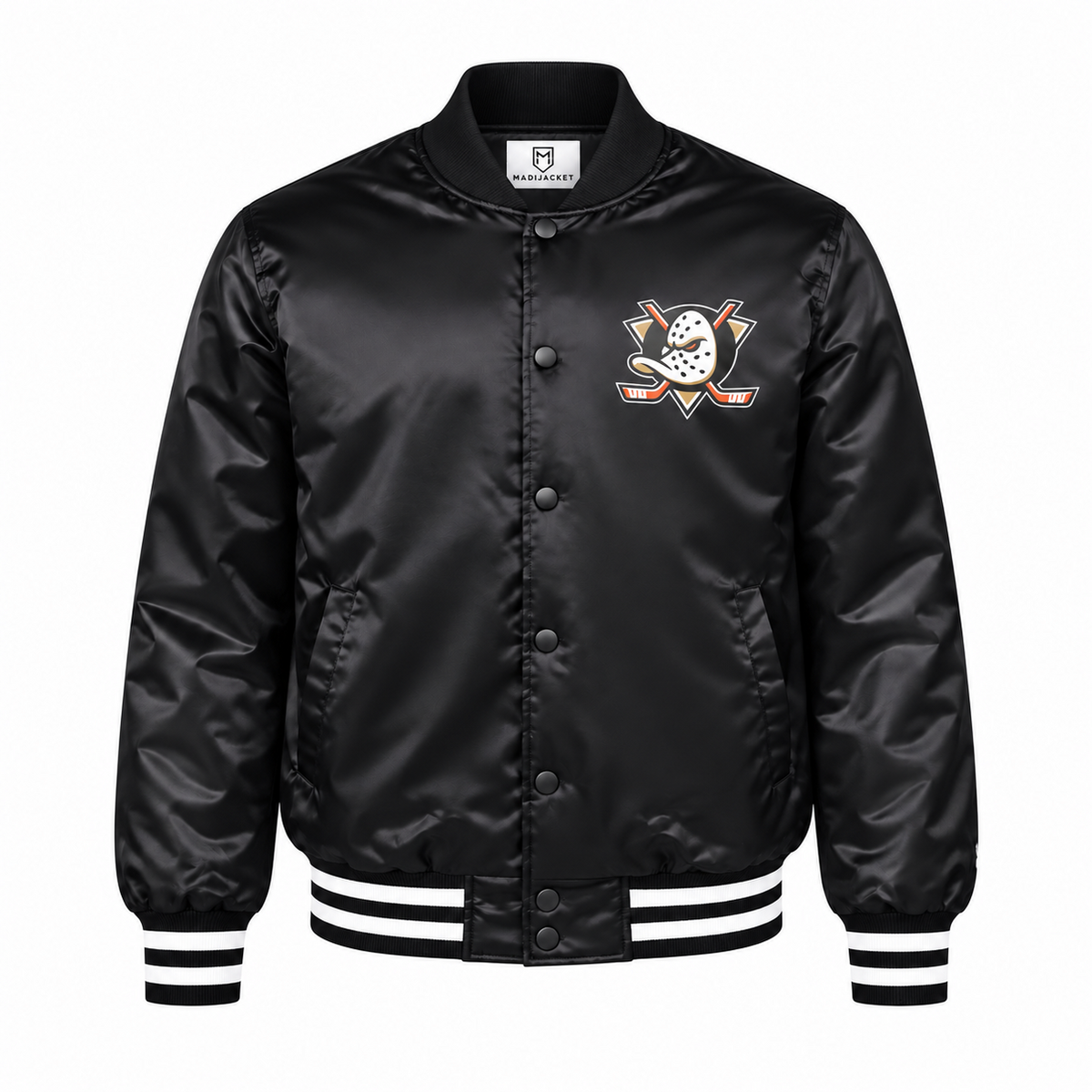Anaheim Ducks Team Graphics Heavyweight Satin Jacket