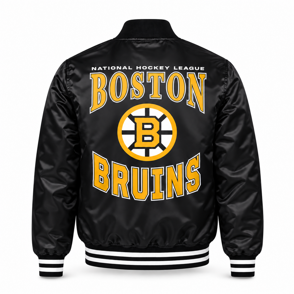 Boston Bruins Team Graphic Heavyweight Satin Jacket