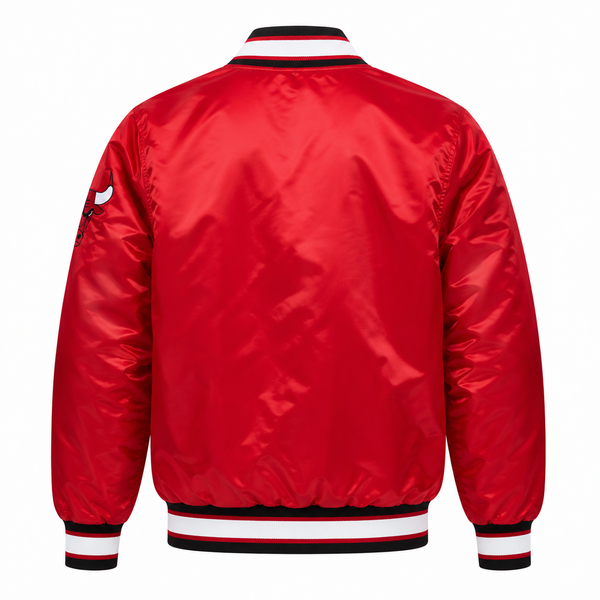 Chicago Bulls Inspired Heavyweight Satin Fan Jacket