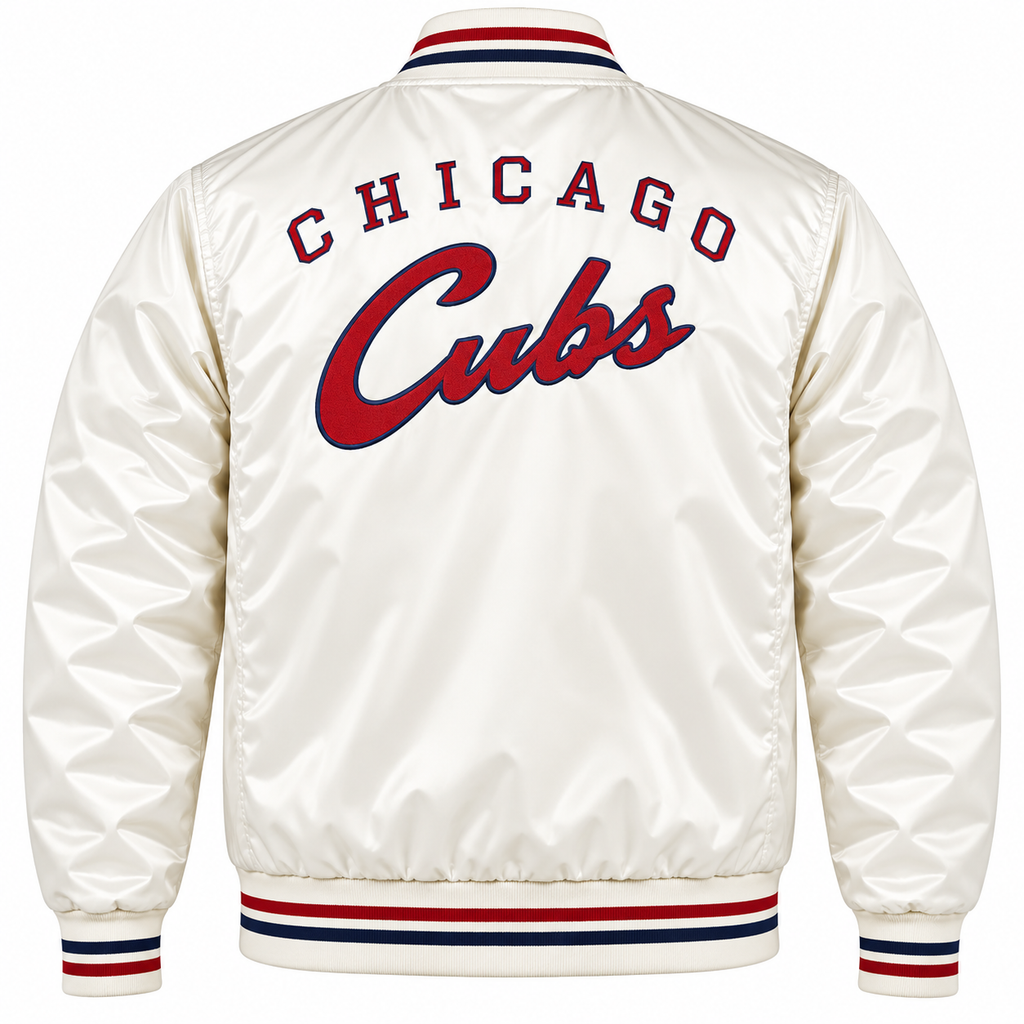 Chicago Cubs Game Day Heavyweight Satin Jacket