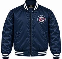 Minnesota Twins Navy Heavyweight Satin Jacket