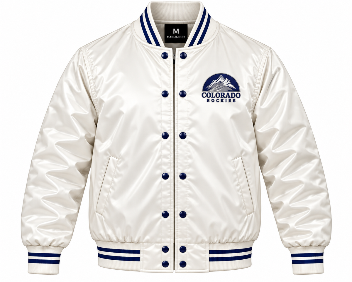 Colorado Rockies Game Day Heavyweight Satin Jacket