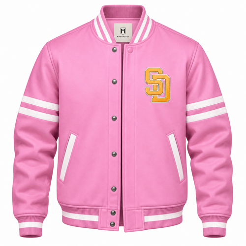 San Diego Padres Pink Heavyweight Satin Jacket
