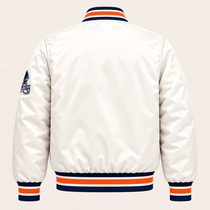 Chicago Bears Game Day NHL Heavyweight Satin Jacket Back View