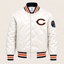CHICAGO BEARS NHL Heavyweight Satin Jacket Front View