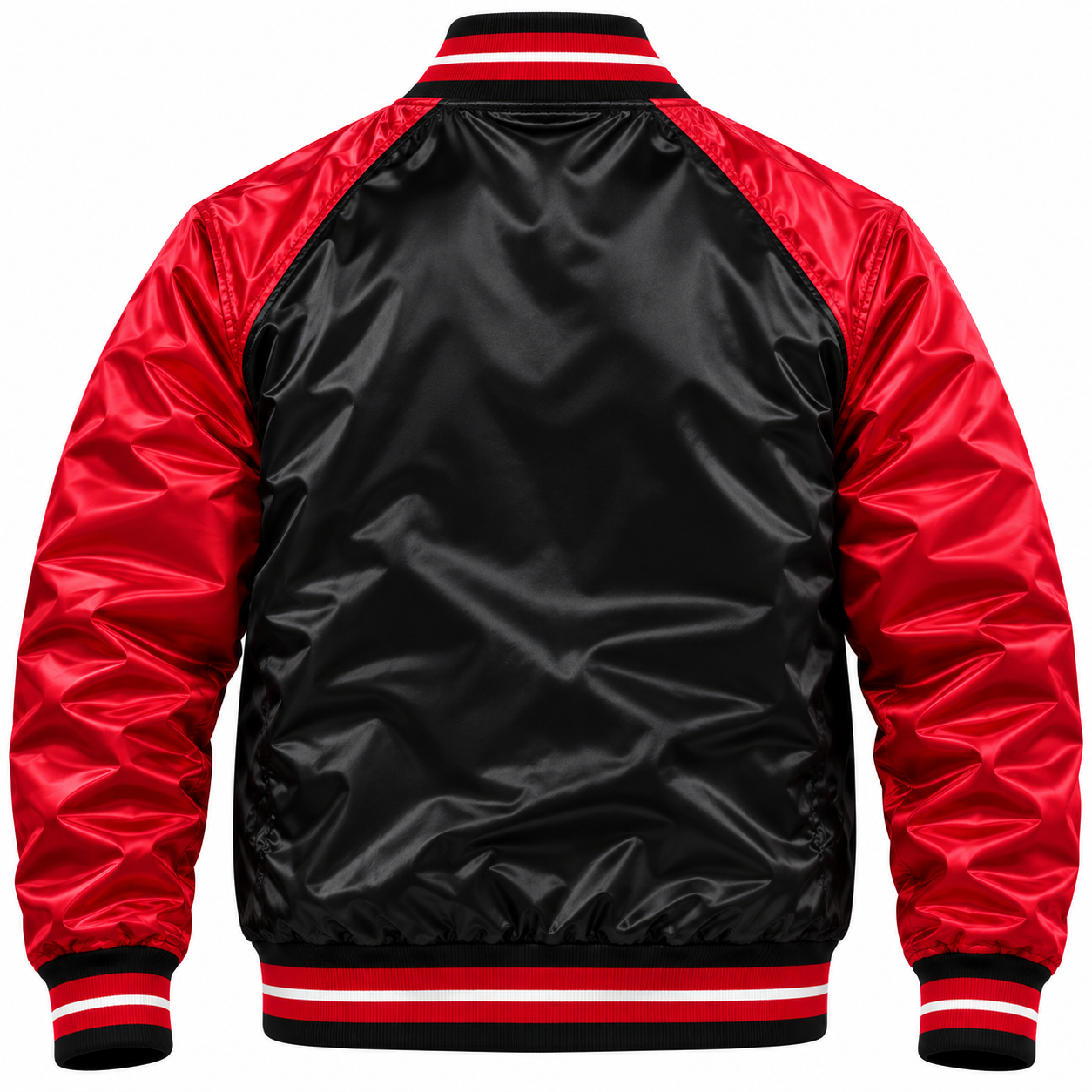 Bulls Red & Black Heavyweight Satin Jacket Secondary image