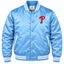 Philadelphia Phillies Blue Heavyweight Satin Jacket