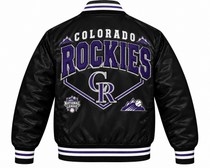 Colorado Rockies Retro Heavyweight Satin Jacket