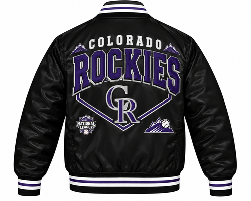 Colorado Rockies Retro Heavyweight Satin Jacket