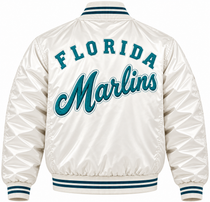 Miami Marlins Game Day Heavyweight Satin Jacket