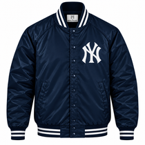 NY Yankees Heavyweight Satin Jacket