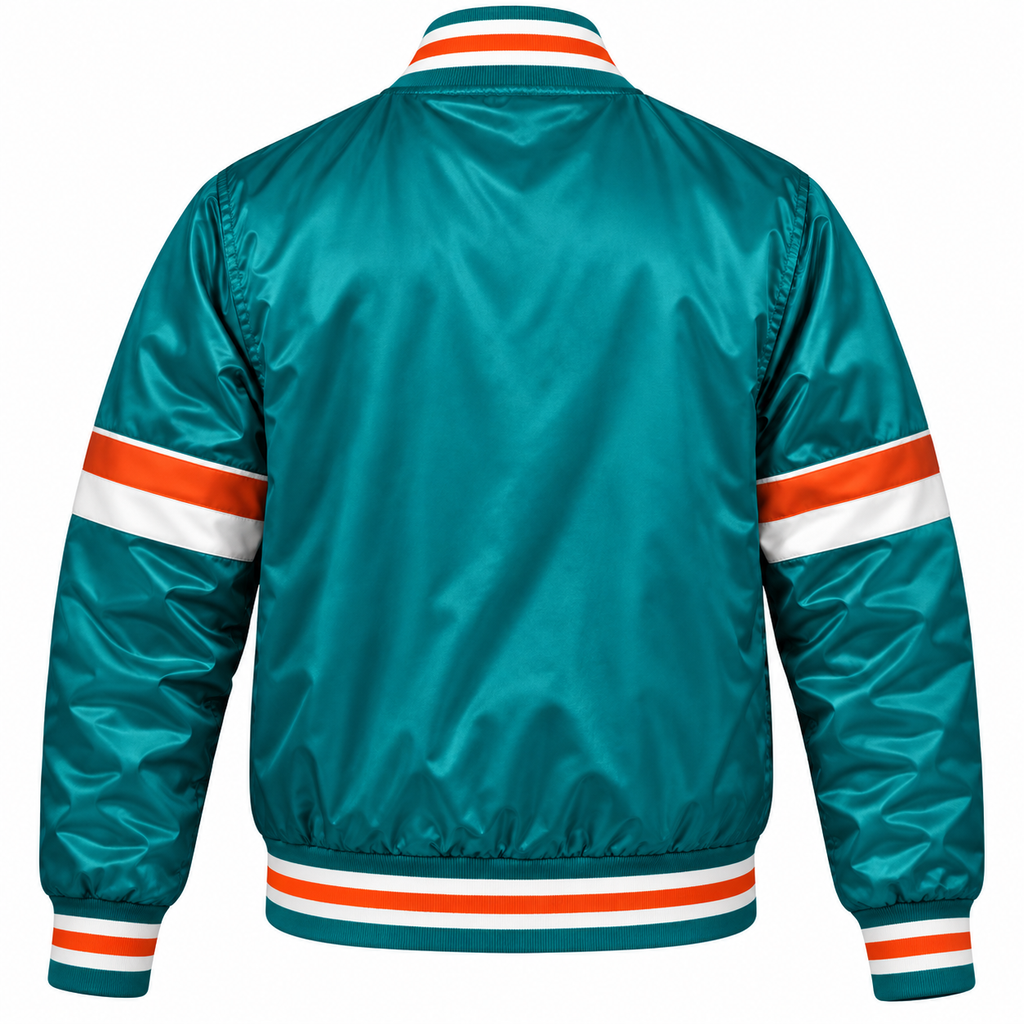 Miami Dolphins Heavyweight Satin Jacket