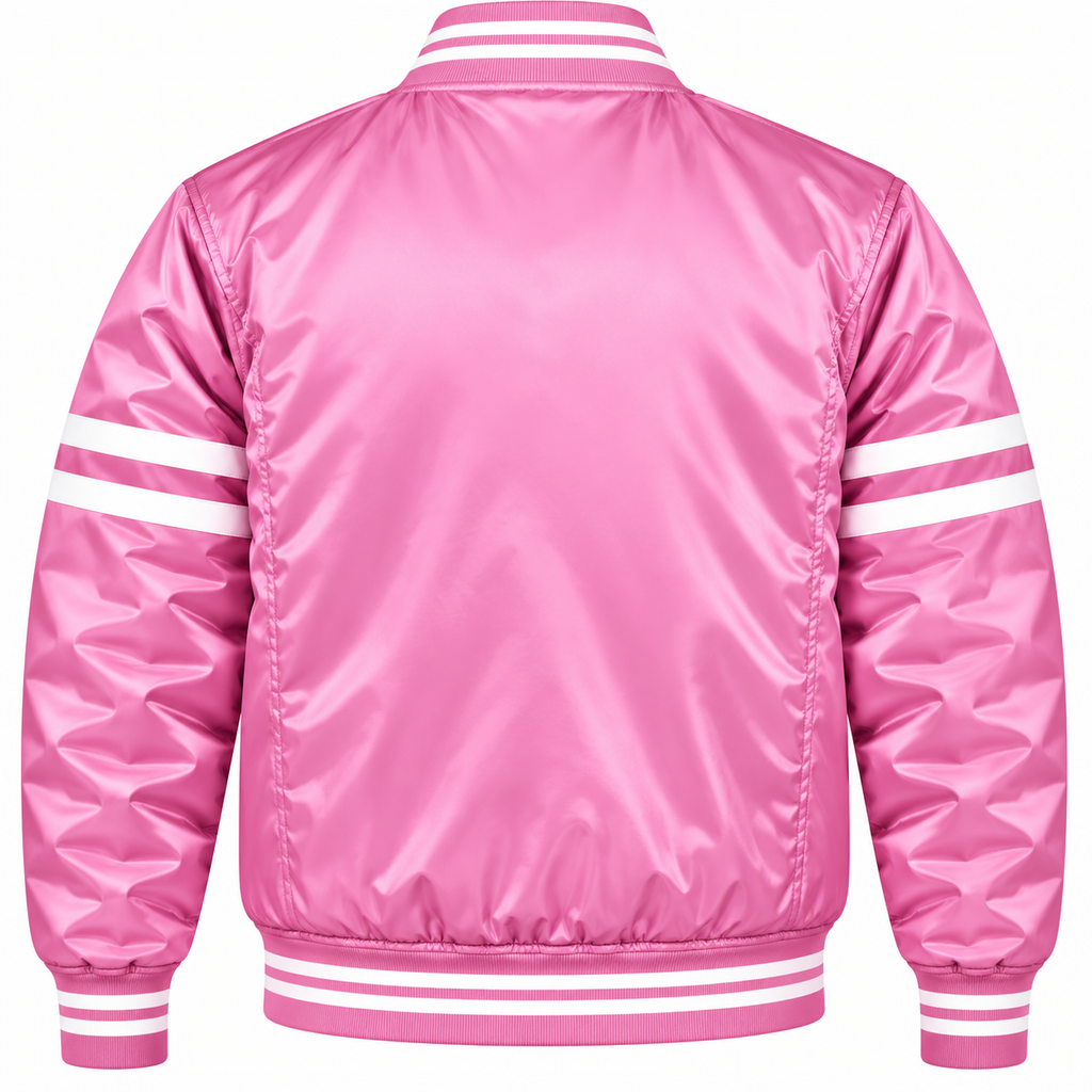 Pittsburgh Pirates Pink Heavyweight Satin Jacket
