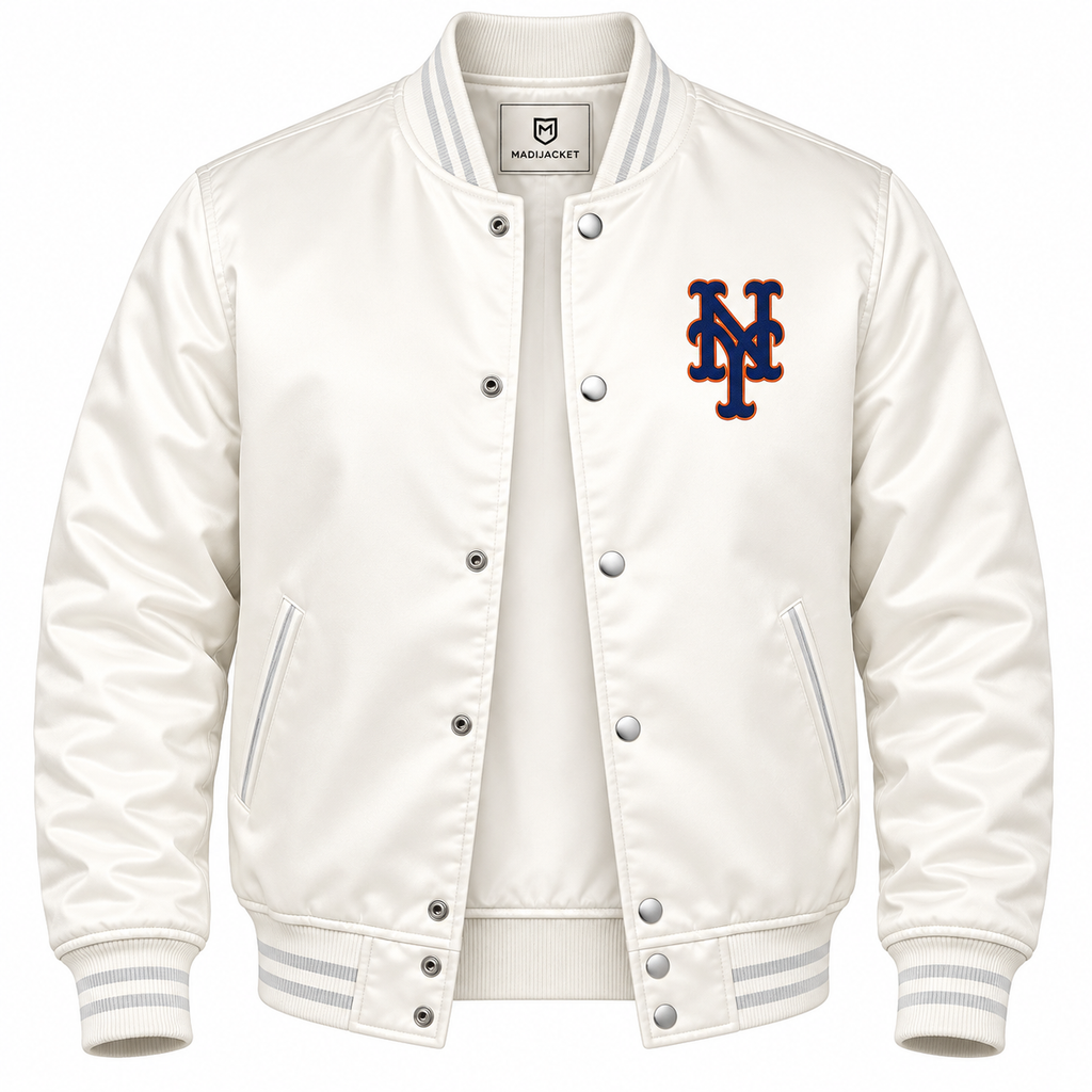 NY Mets Game Day Heavyweight Satin Jacket