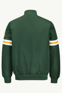 Green Bay Packers NHL Heavyweight Satin Jacket Back View