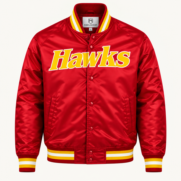 Atlanta Hawks Heavyweight Satin Fan Jacket