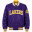 Los Angeles Lakers Heavyweight Satin Fan Jacket with bold basketball-inspired styling