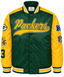 Green Bay Packers Heavyweight Satin Jacket Front View