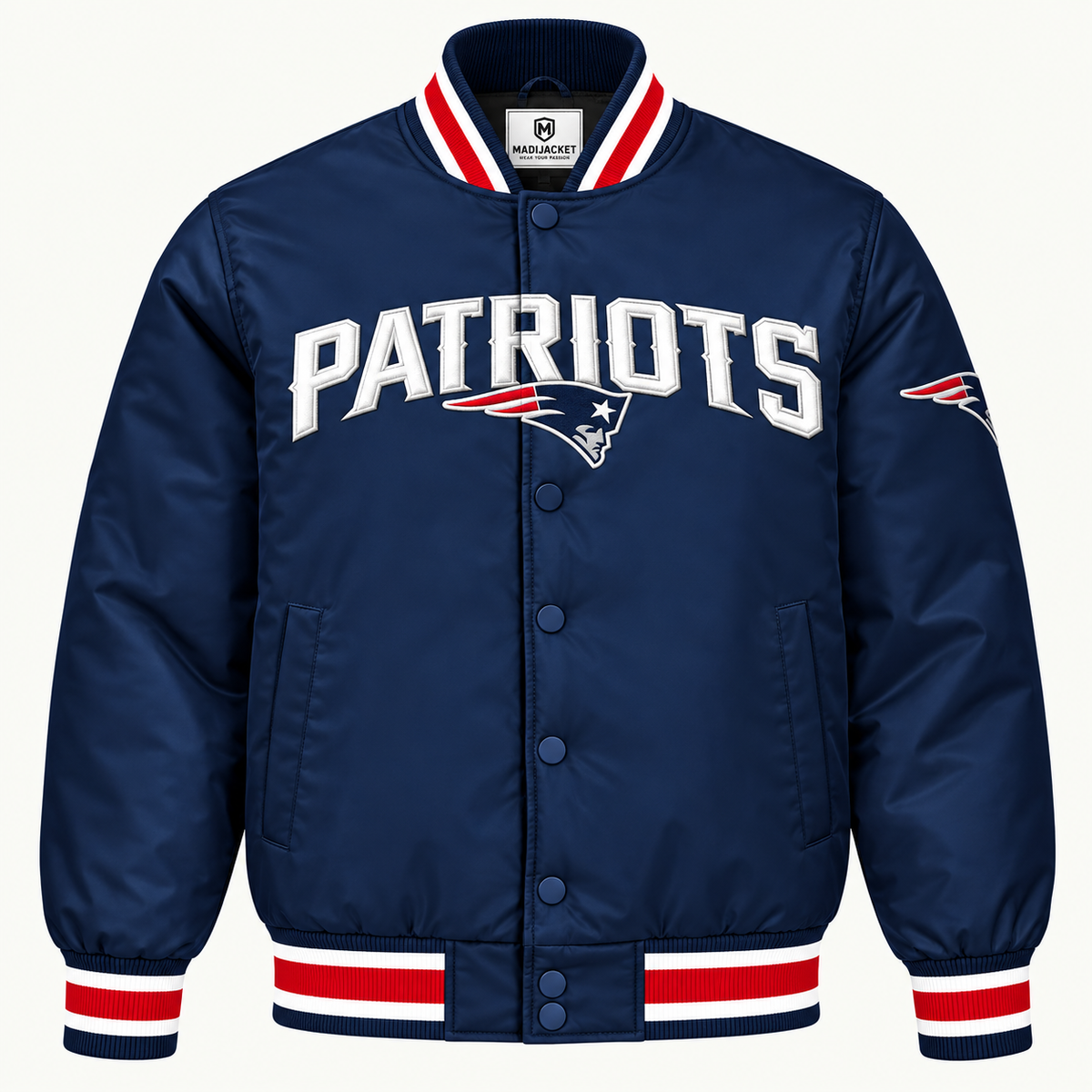 New England Patriots Heavyweight Satin Jacket Main image