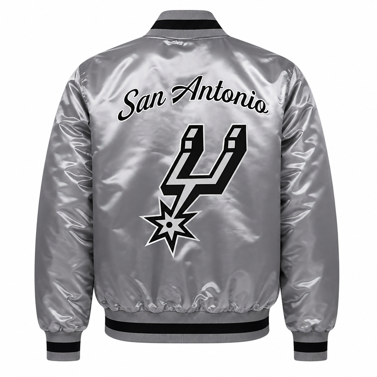 San Antonio Spurs Heavyweight Satin Fan Jacket Secondary image