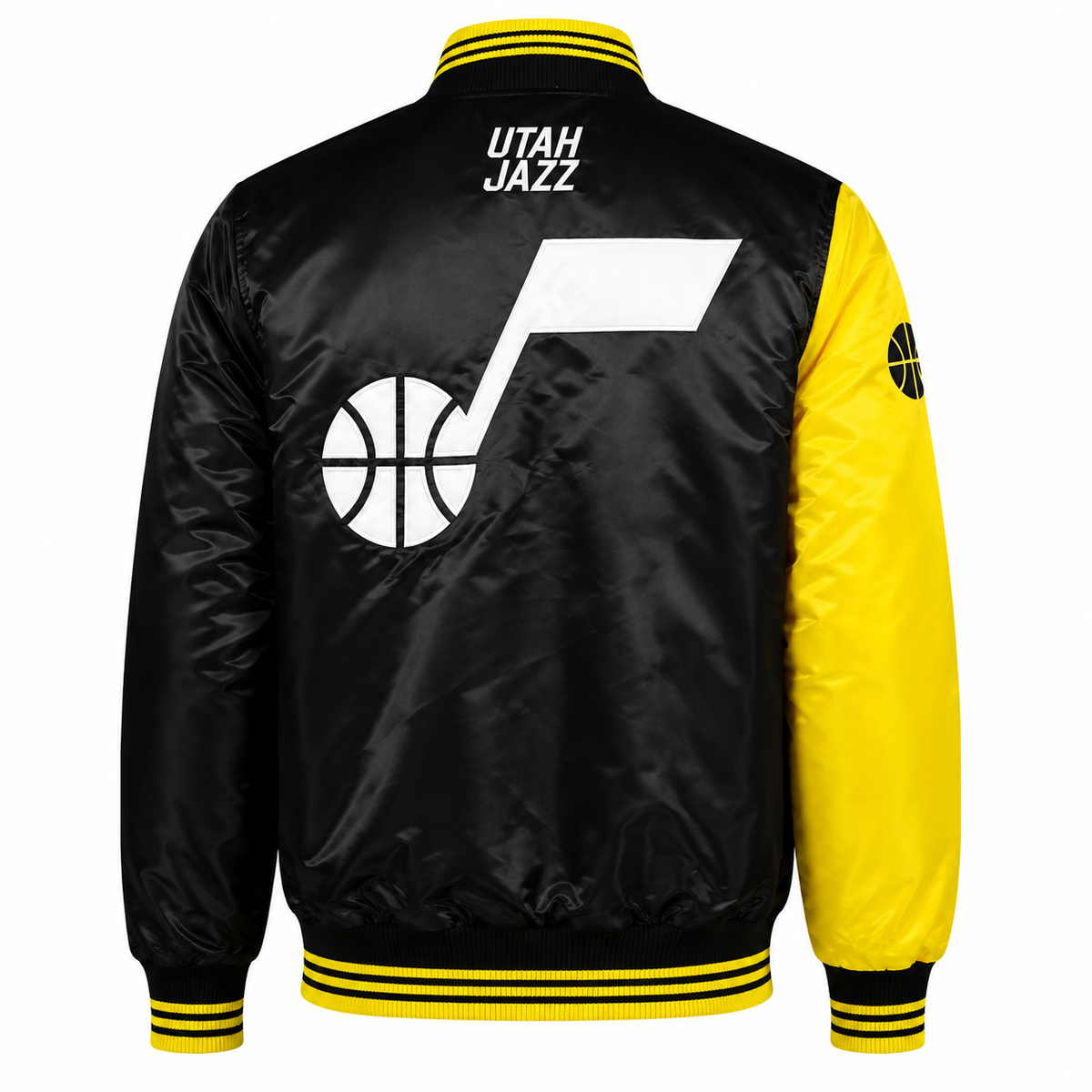 Utah Jazz Heavyweight Satin Fan Jacket